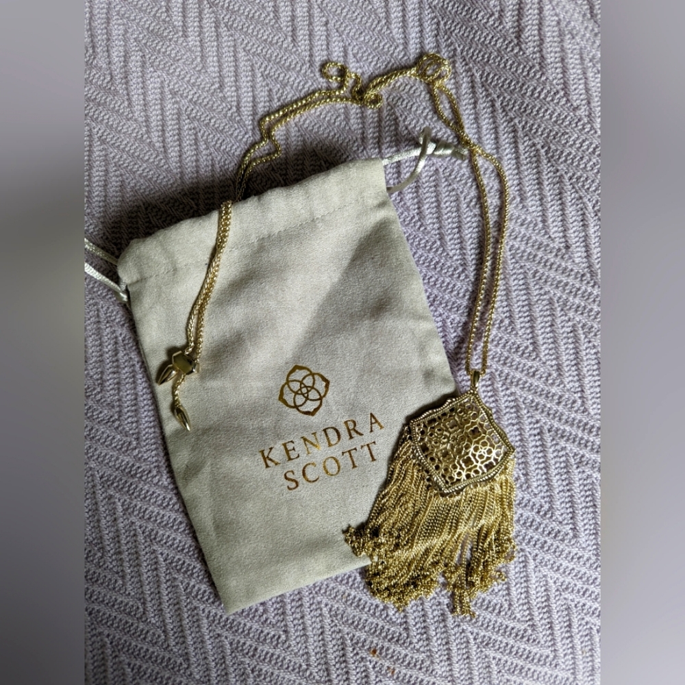 Kendra Scott | 14k Gold-Plated Filigree Kingston Pendant Necklace